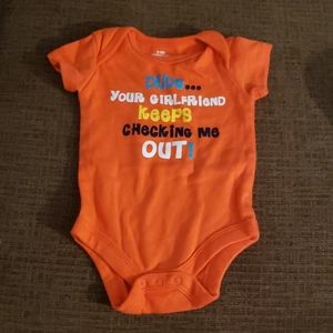 Dude your girlfriend keeps checking me out onesie